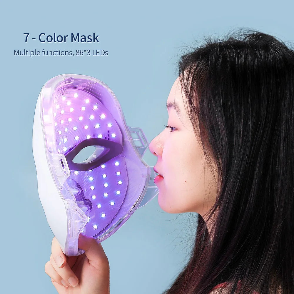 7-Color LED Facial & Neck Therapy Mask