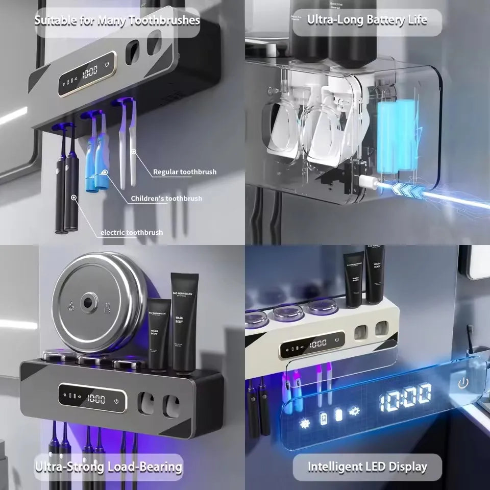 Smart Sanitizing Toothbrush Hub